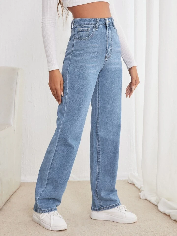 Straight Leg Women Jeans